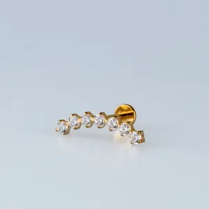 Piercing Titanyum Tragus Sarı 8mm