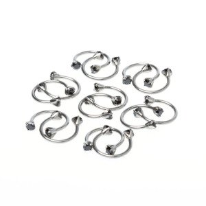 Toptan 316L Çelik Piercing Septum Smiley Boy: 1.2x10x3mm