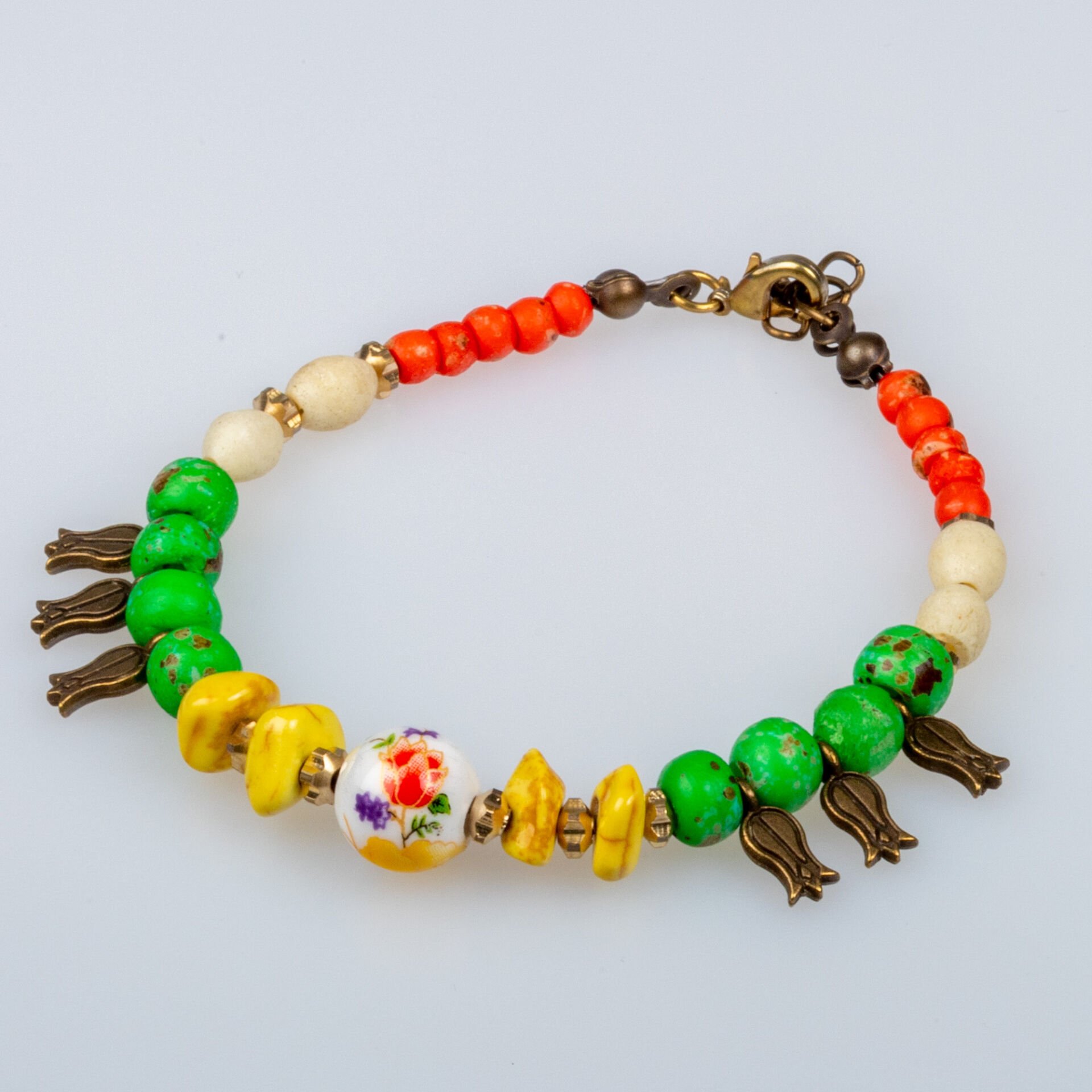 Etnik Doğal Taş Bileklik 2 Renk Seçeneği Renk 2