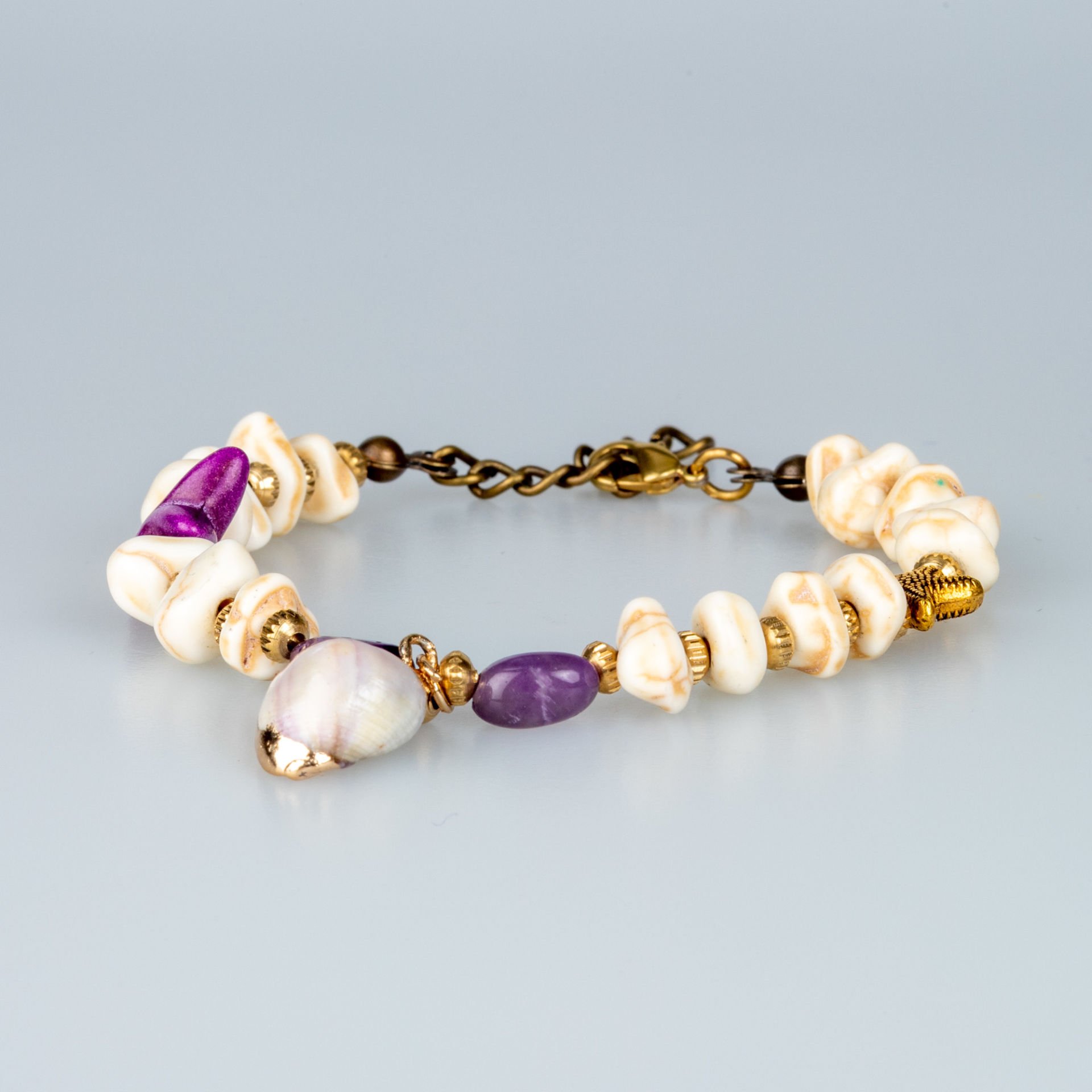 Ethnic Natural Stone Shell Bracelet