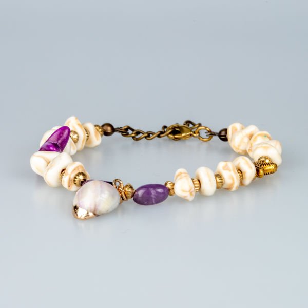 Ethnic Natural Stone Shell Bracelet