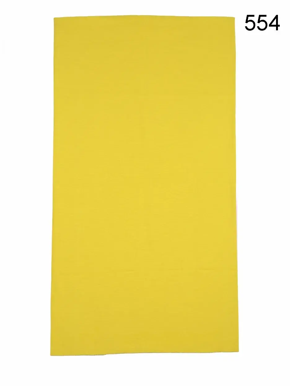 Toptan Düz Sarı Boyunluk - Mikrofiber Dikişsiz