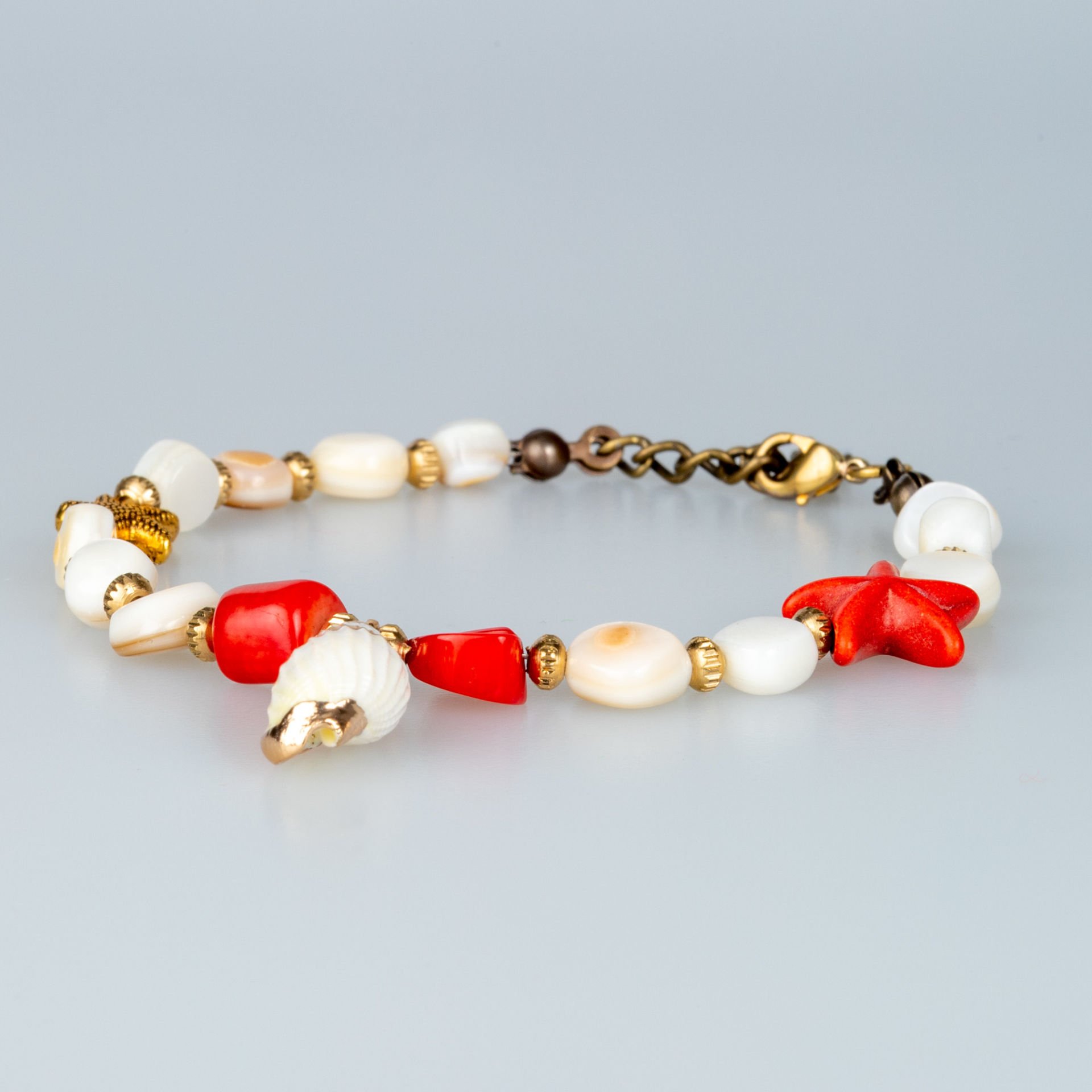 Ethnic Natural Stone Shell Bracelet