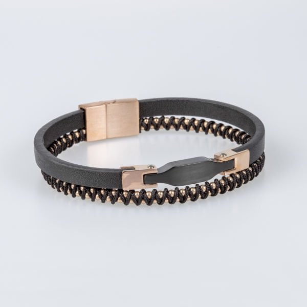 سوار جلد من الصلب للرجال