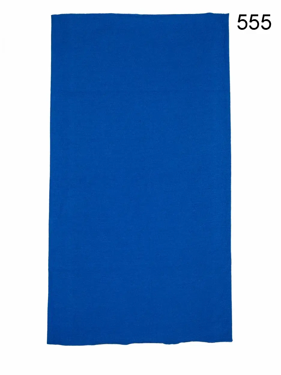 Toptan Düz Saks Mavi Boyunluk - Mikrofiber