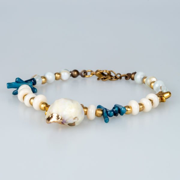 Ethnic Natural Stone Shell Bracelet