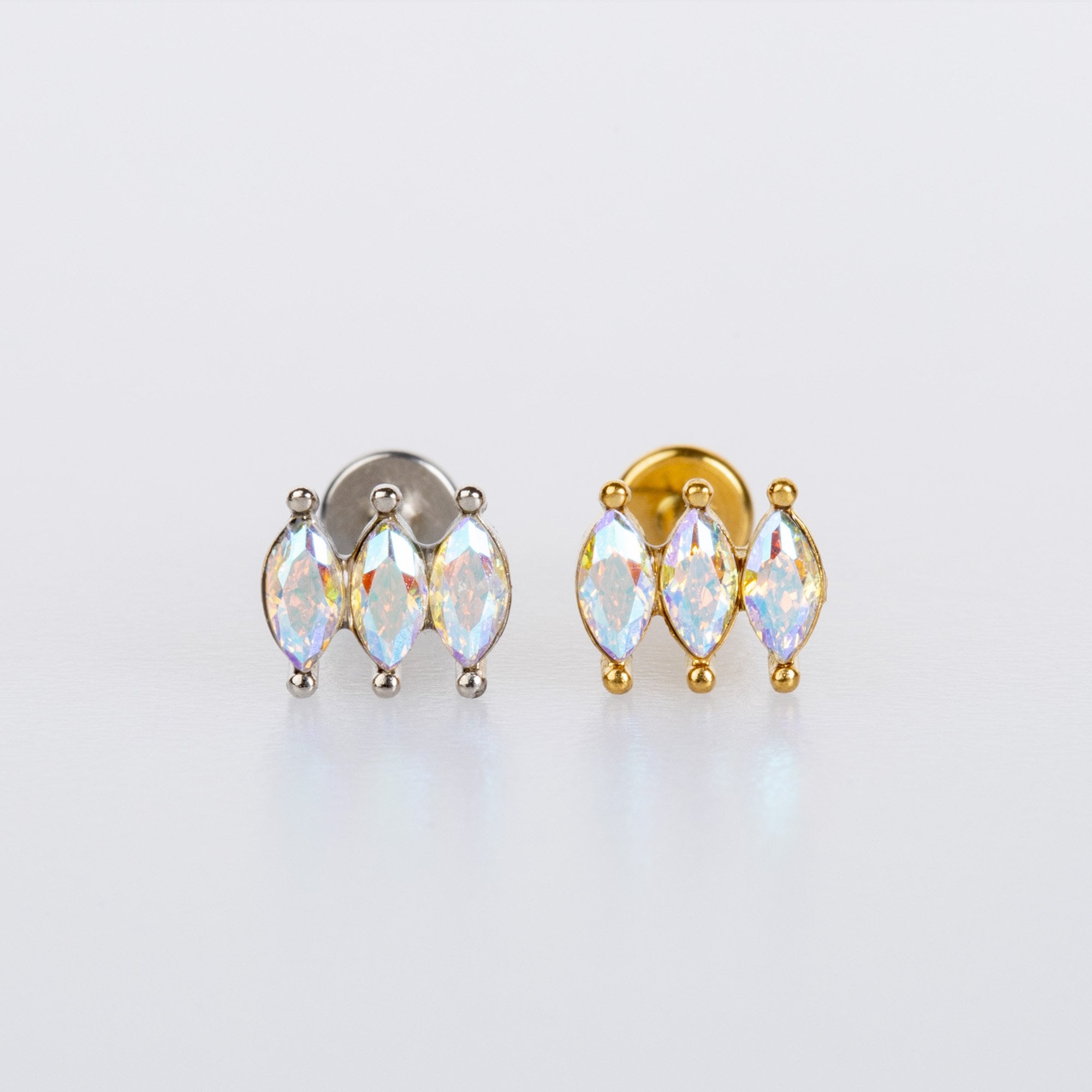 ثقب الزنمة الأبيض 6 مم