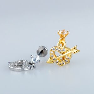 Piercing Tragus Helix Kalp Ok