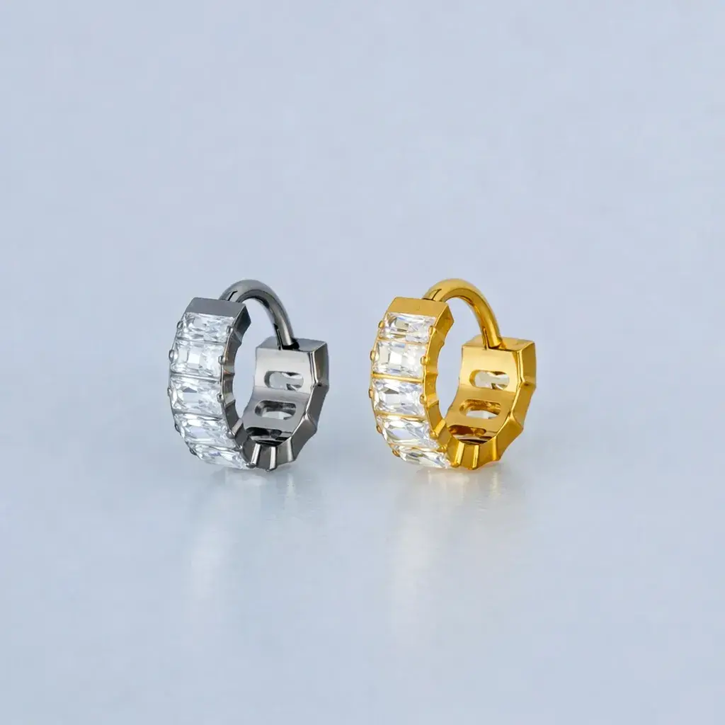 Piercing Titanyum Segment Halka Beyaz 8mm