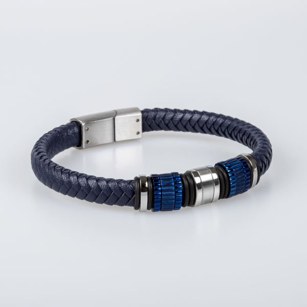 سوار جلد من الصلب للرجال