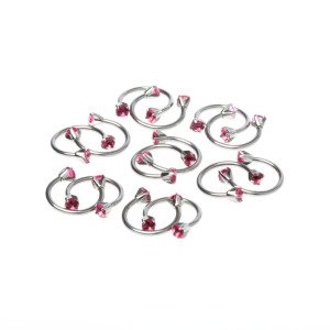 Toptan 316L Çelik Piercing Septum Smiley Boy: 1.2x10x3mm