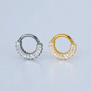 Piercing Titanyum Segment Halka Sarı 8mm