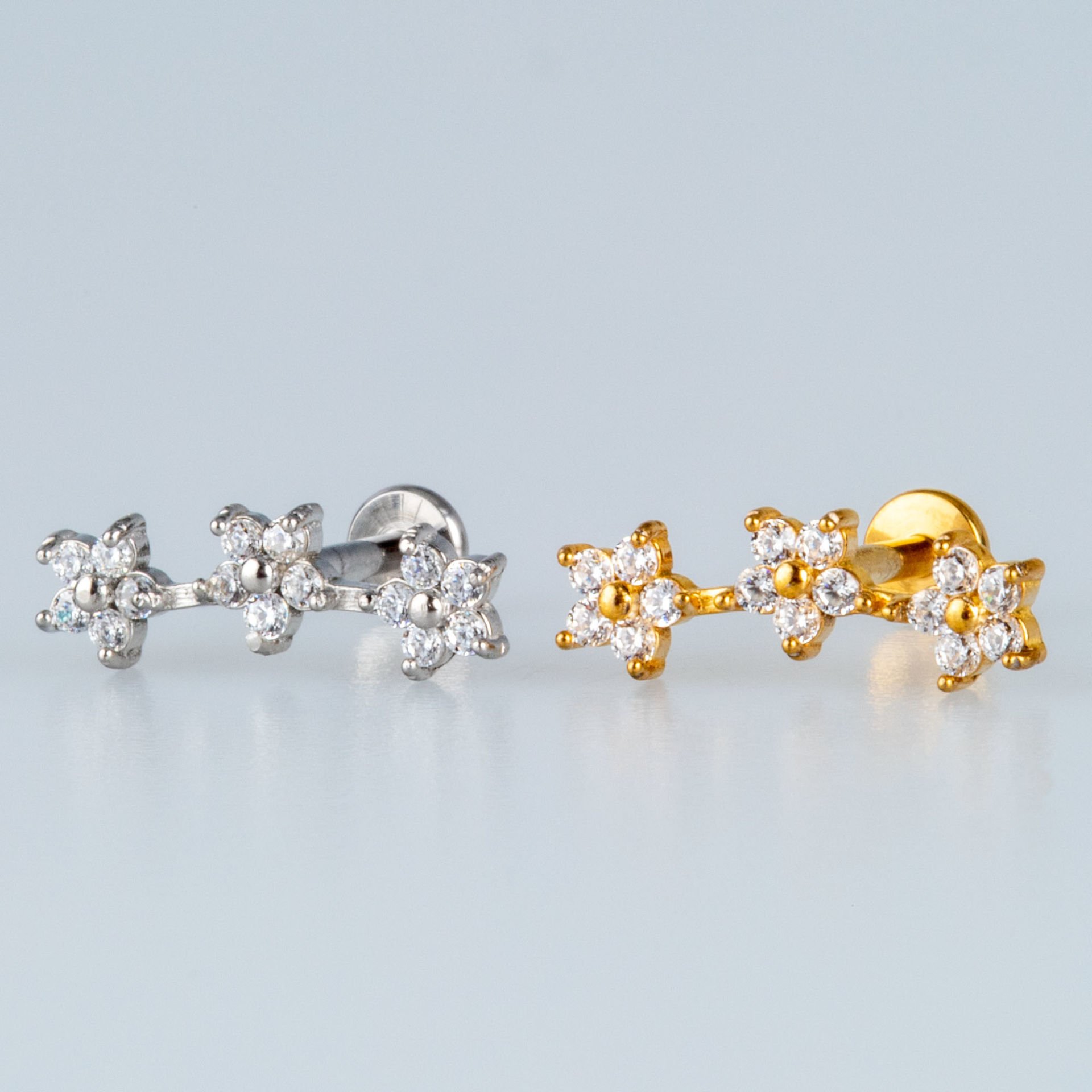 Piercing Çelik Tragus Çiçek