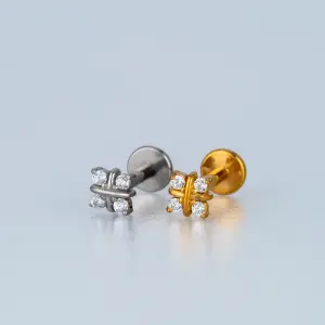 Toptan Piercing Çelik Tragus Sarı