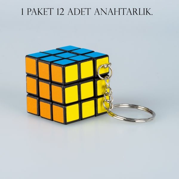 Anahtarlık Küp Paket 12 Adet