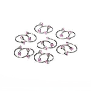 Toptan 316L Çelik Piercing Septum Smiley Boy: 1.2x10x3mm