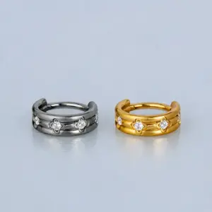 Piercing Titanyum Segment Halka Sarı 10mm
