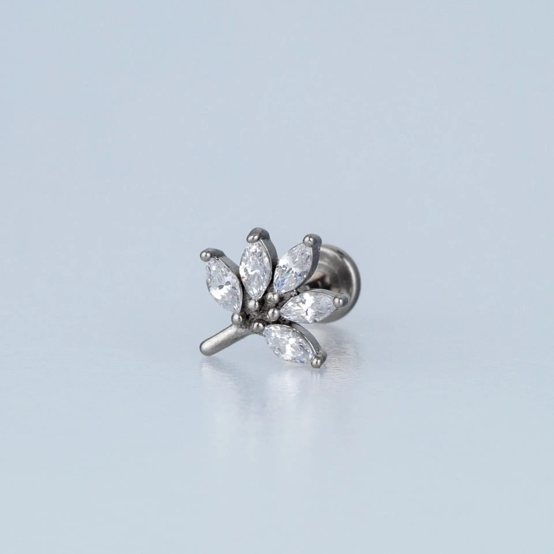 Toptan Piercing Çelik Tragus Yaprak