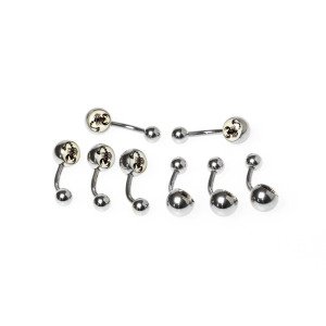 Toptan 316L Çelik Piercing Göbek Renk 2