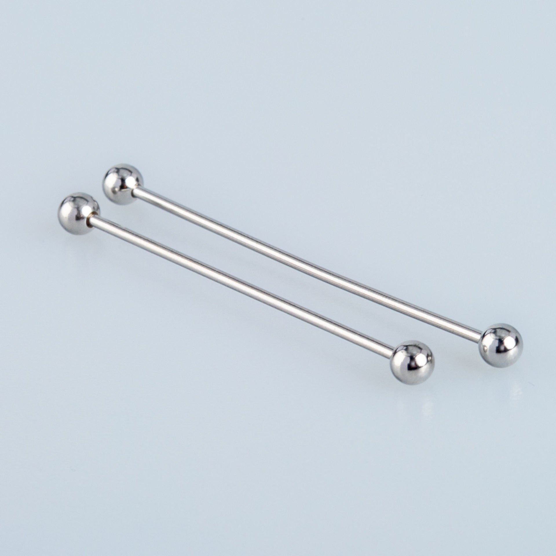 Piercing Köprü 1.2mm Bar 4mm Top İlk Delim Bar Boyu: 40mm