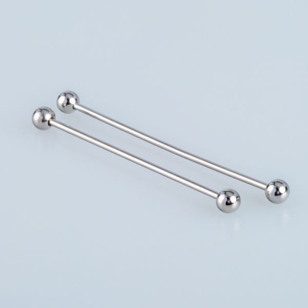 Piercing Köprü 1.2mm Bar 4mm Top İlk Delim Bar Boyu: 40mm