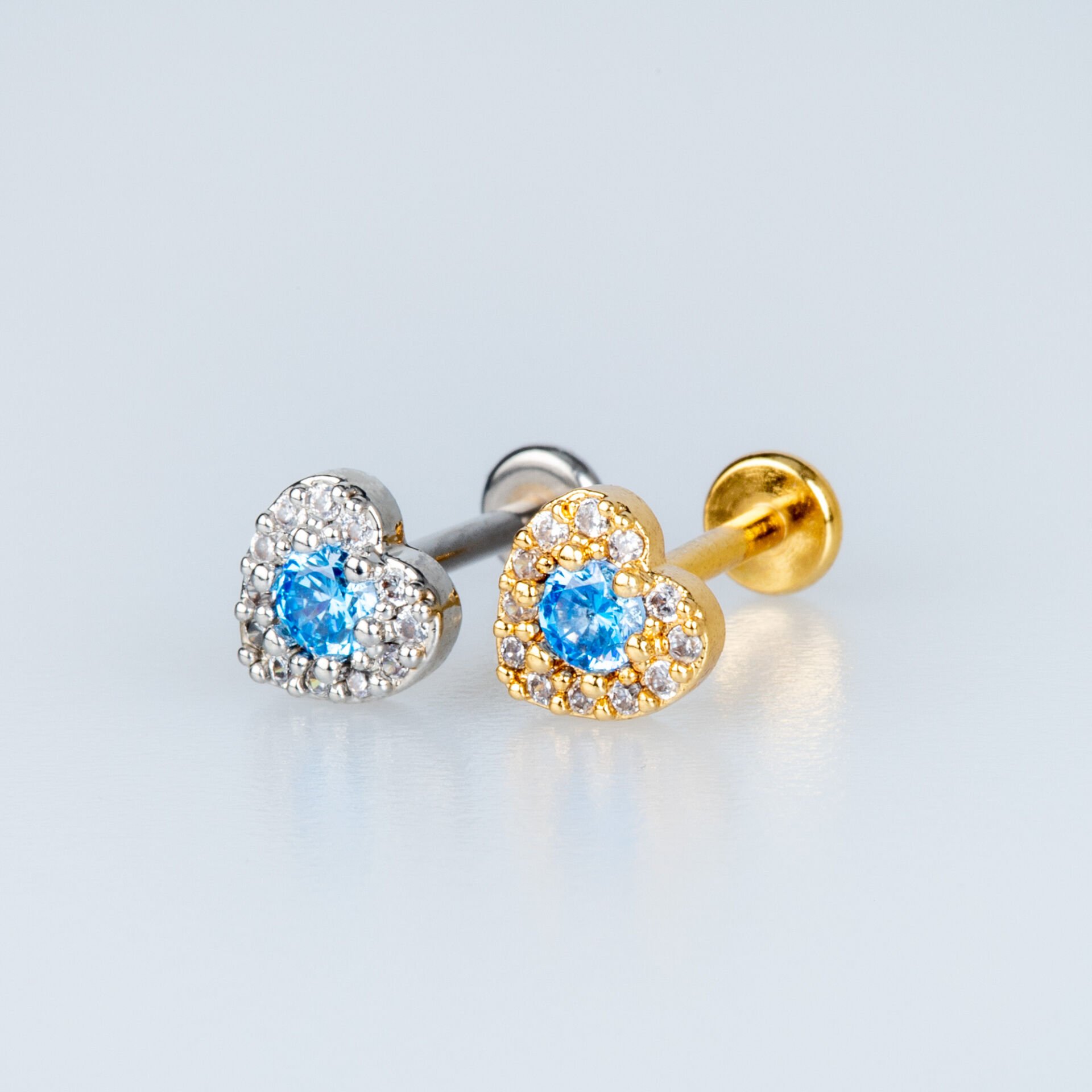 Piercing Tragus Heart Yellow