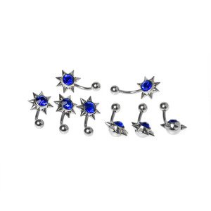 Toptan 316L Çelik Piercing Göbek Renk 2