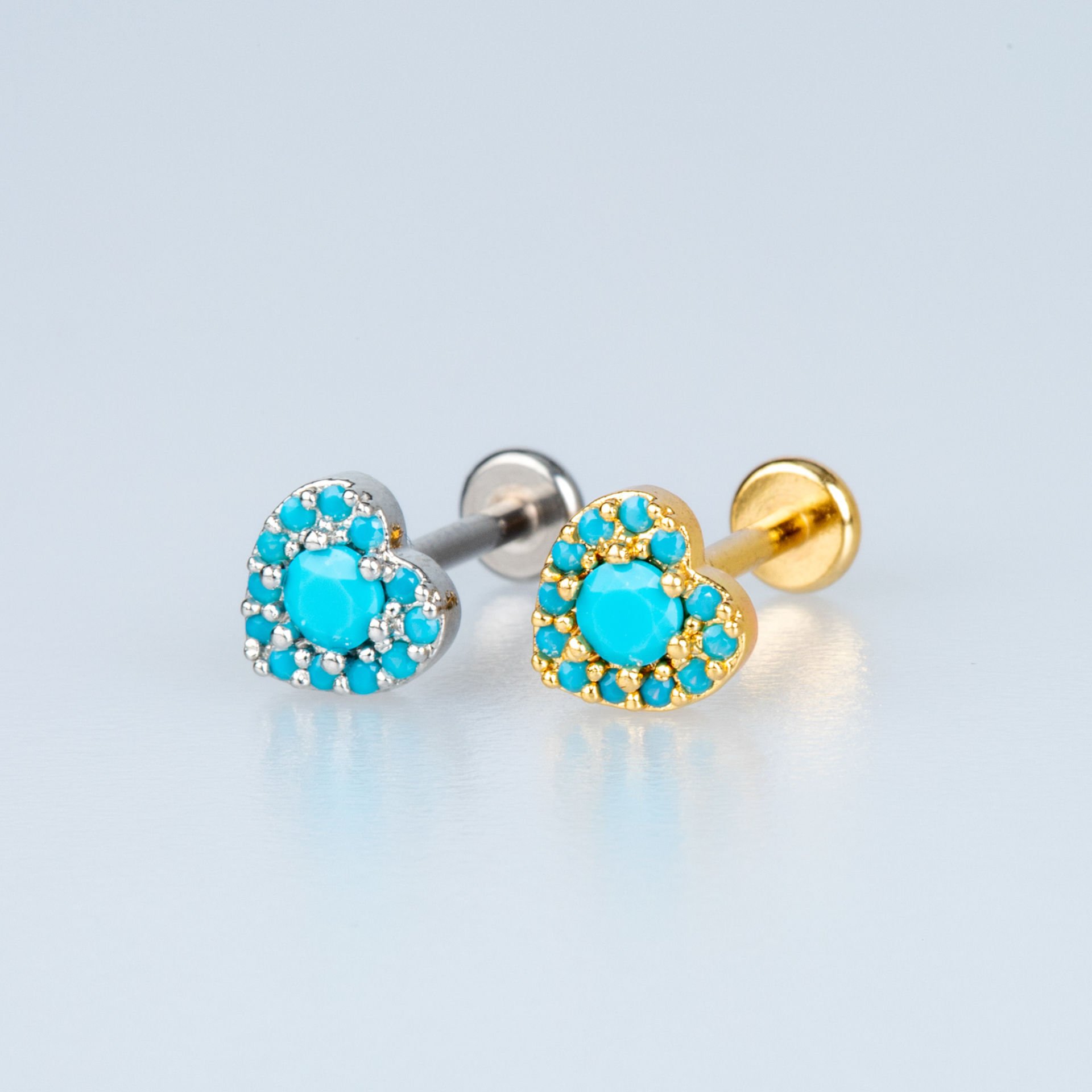 Piercing Tragus Heart Yellow