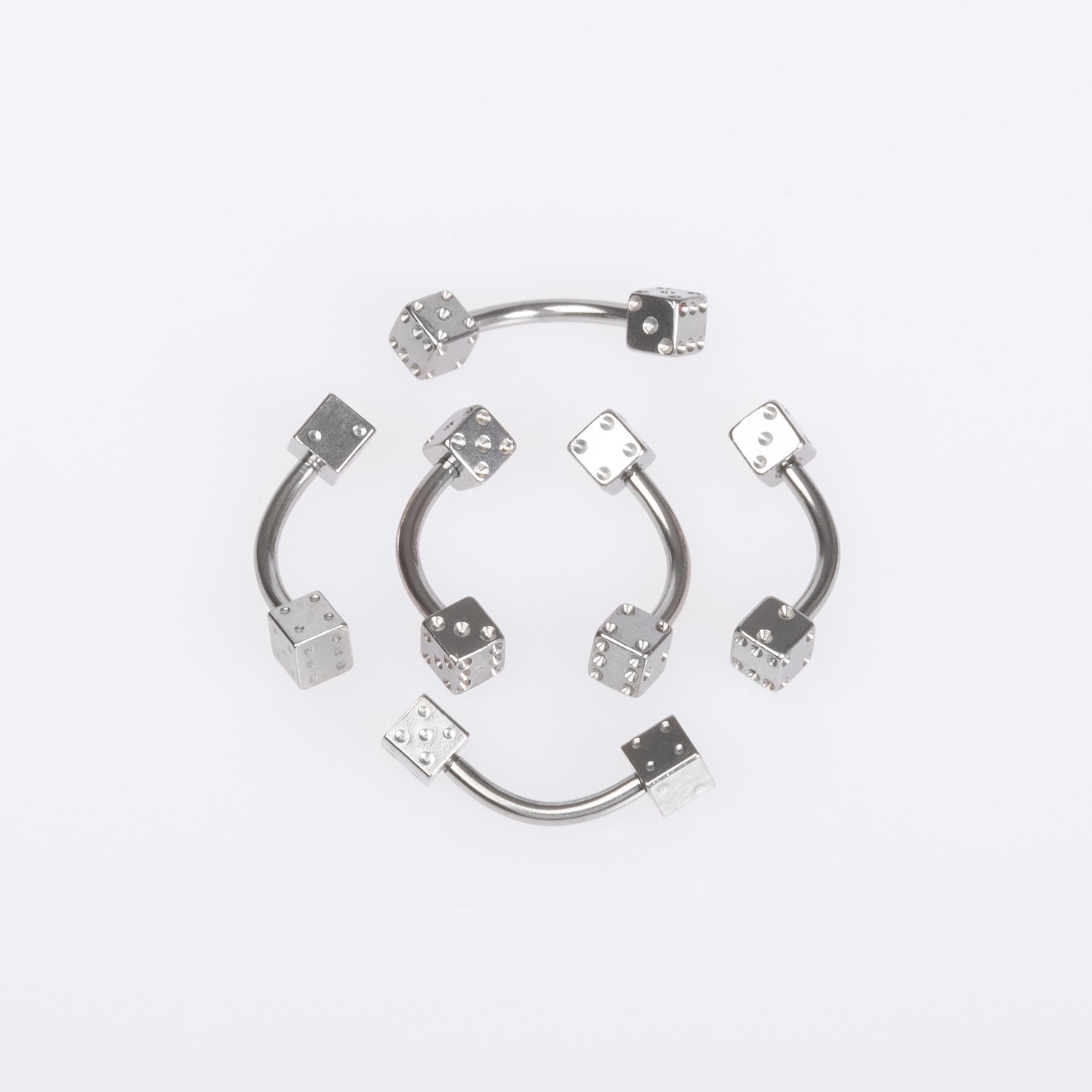Piercing Eyebrow 4mm Dice