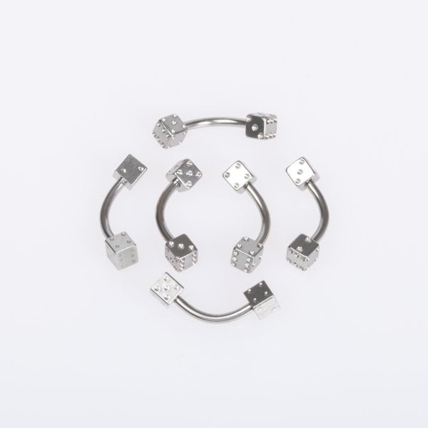 Piercing Eyebrow 4mm Dice
