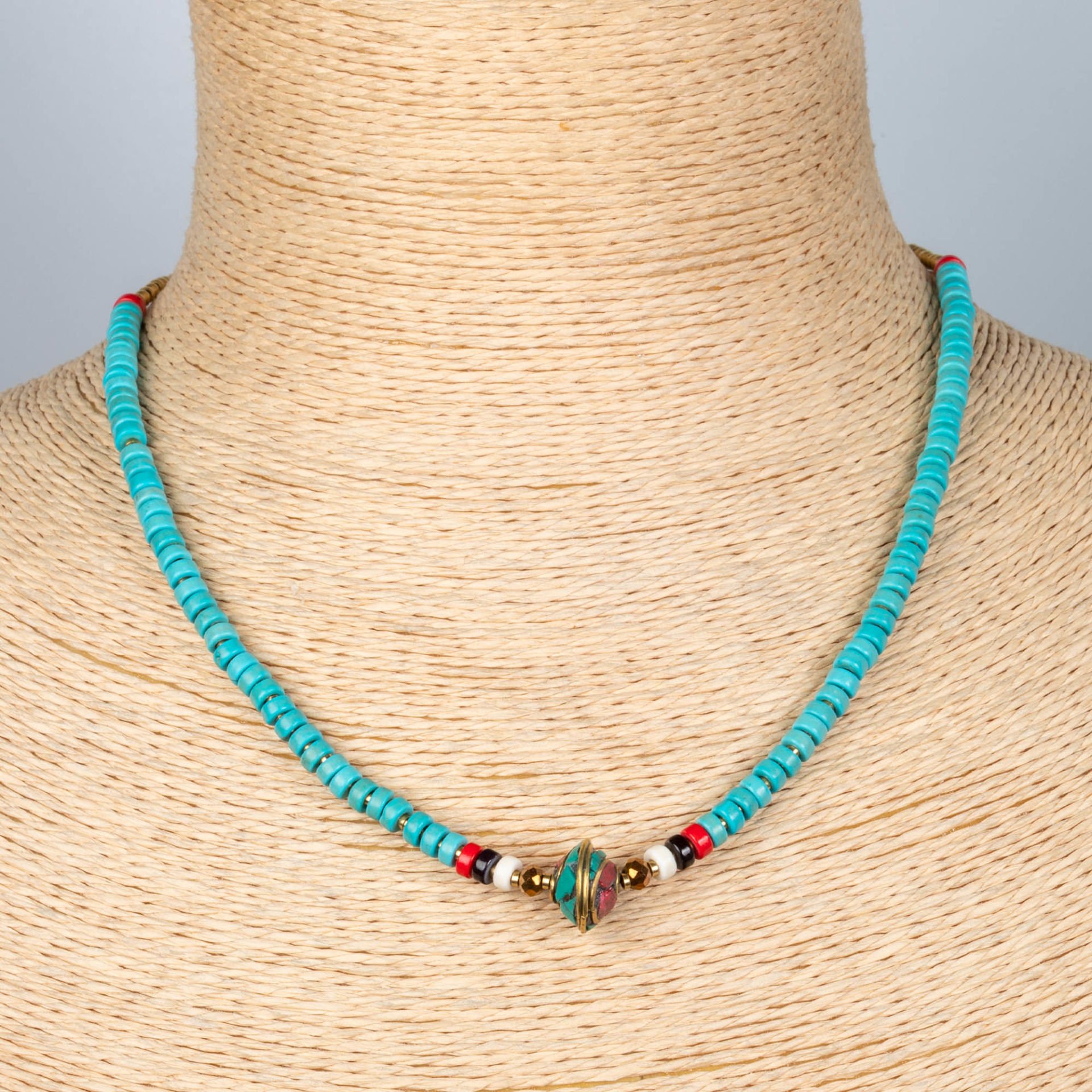 Ethnic Necklace 2 Color Options Blue