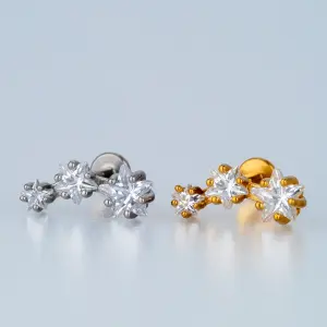 Toptan Piercing Çelik Tragus Helix Yıldız