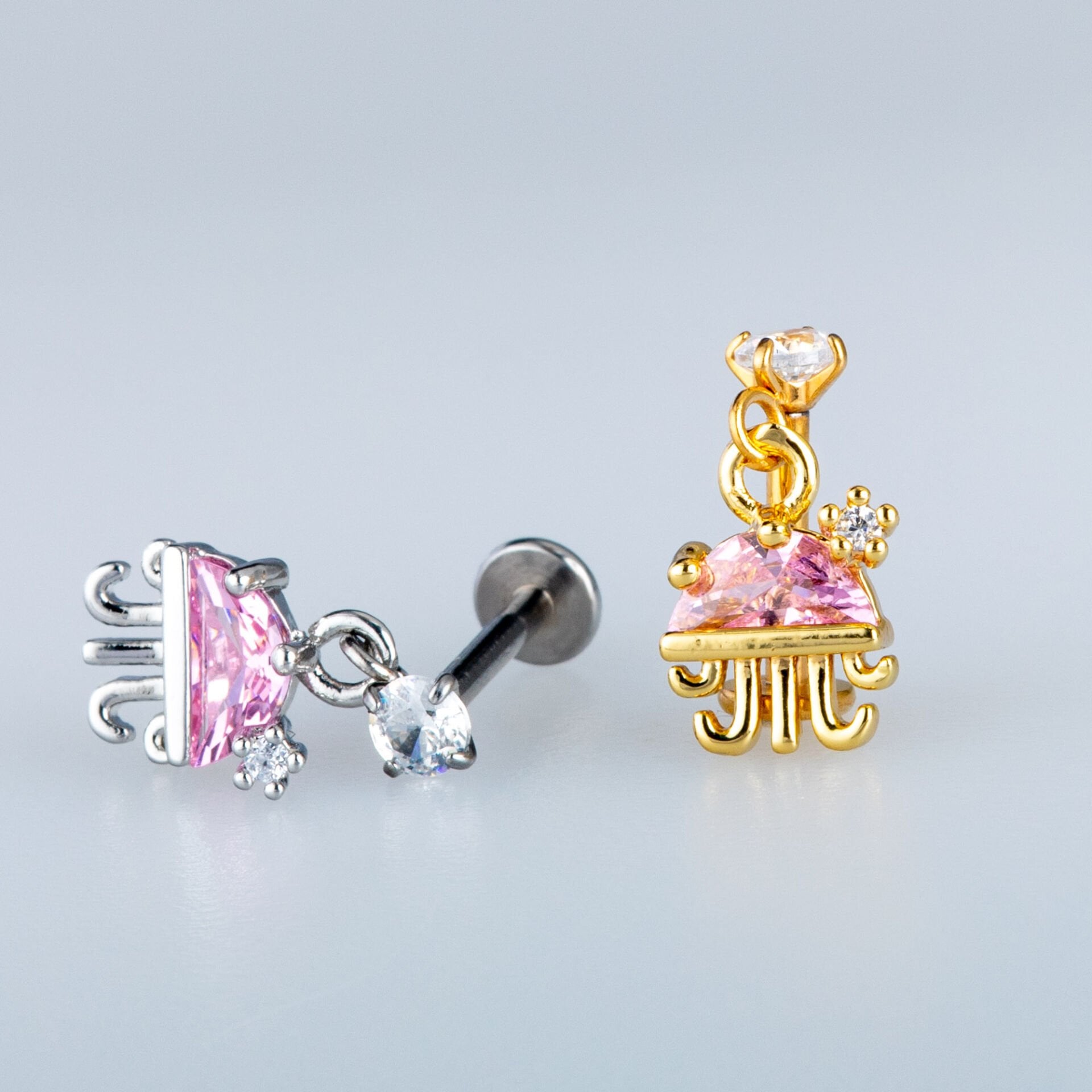 Piercing Tragus Helix Deniz Anası Sarı