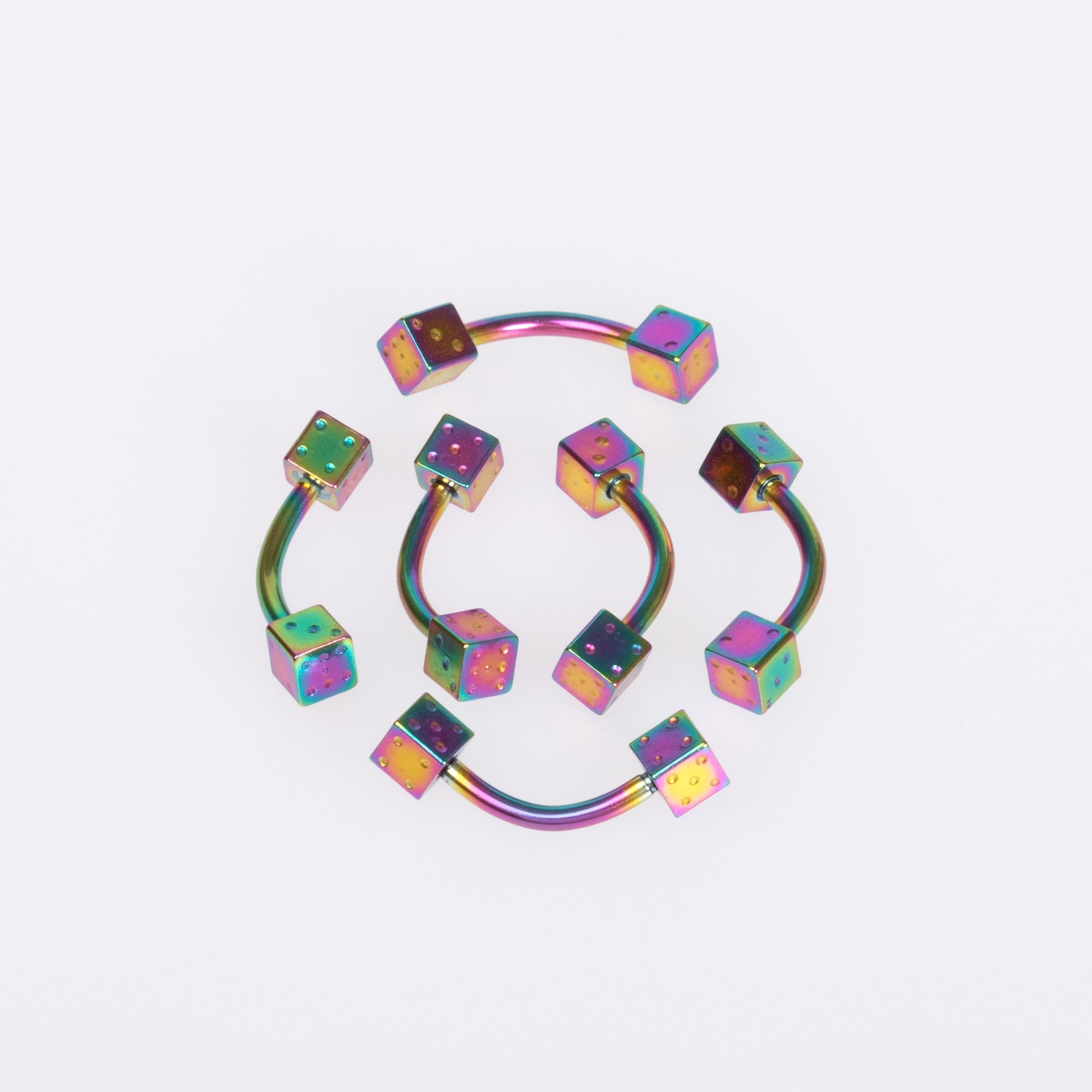 Piercing Eyebrow 4mm Dice