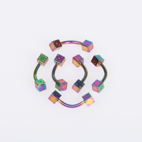 Piercing Eyebrow 4mm Dice