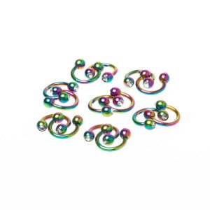 Toptan 316L Çelik Piercing Septum Smiley 3mm Top Boy: 1.2x6x3mm