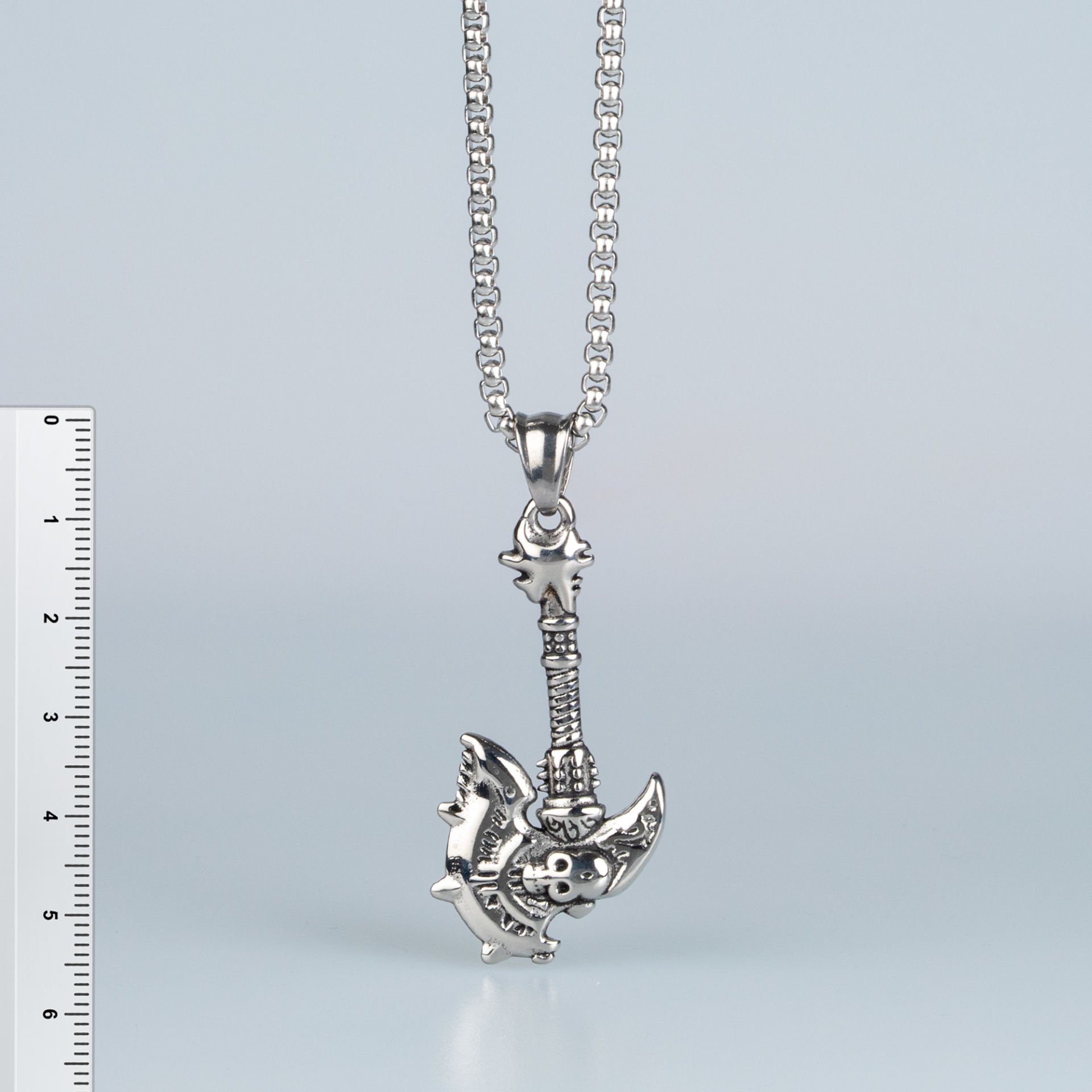 Çelik Kolye Viking Savaşçı Baltası