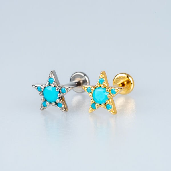 Piercing Tragus Star Yellow