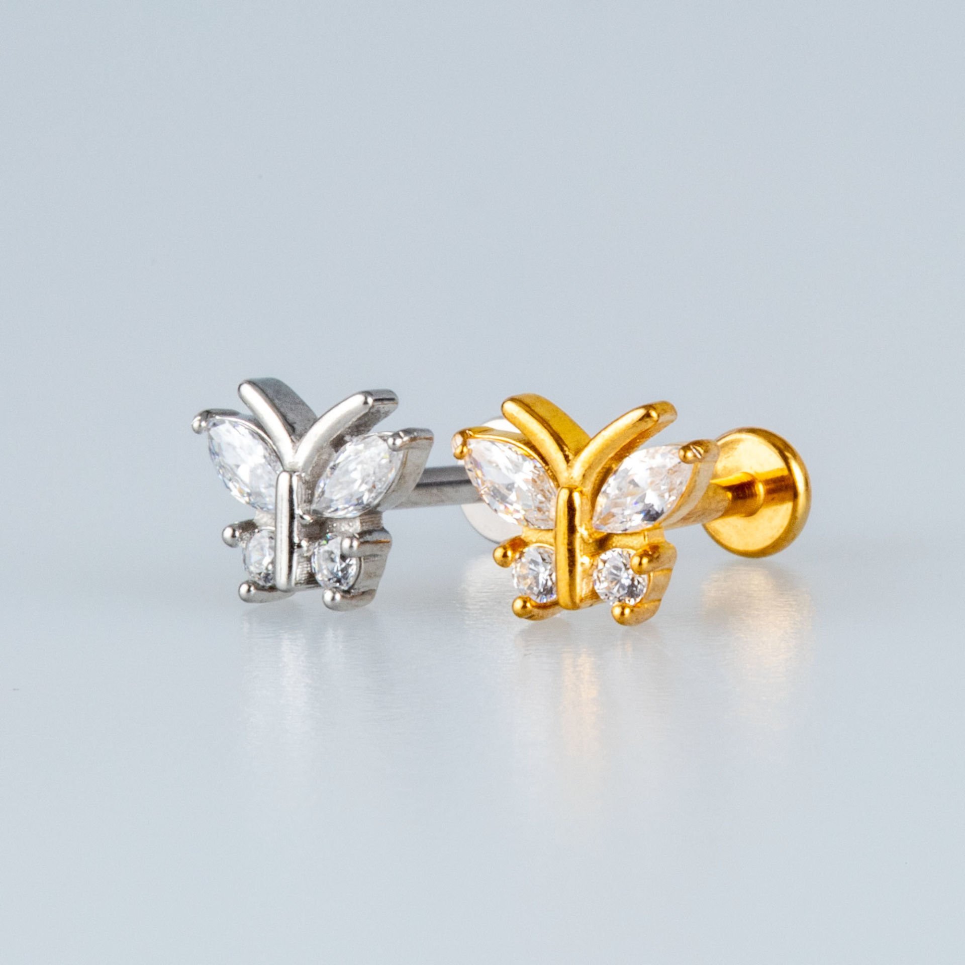 Piercing Çelik Tragus Kelebek