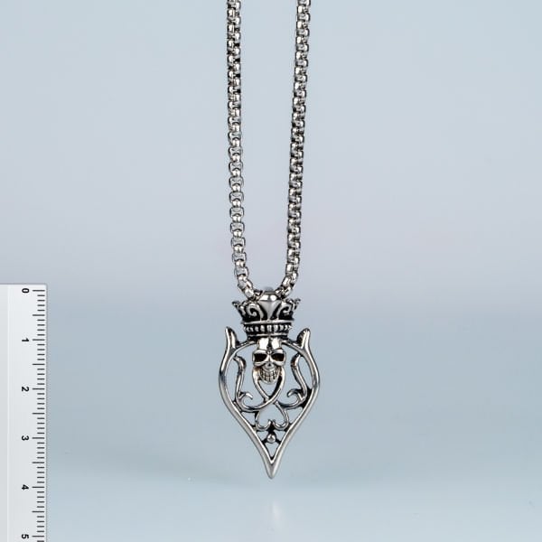Steel Necklace Skull
