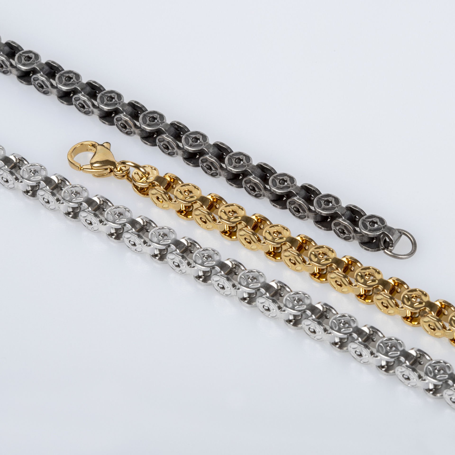 Erkek Çelik Bileklik Sarı