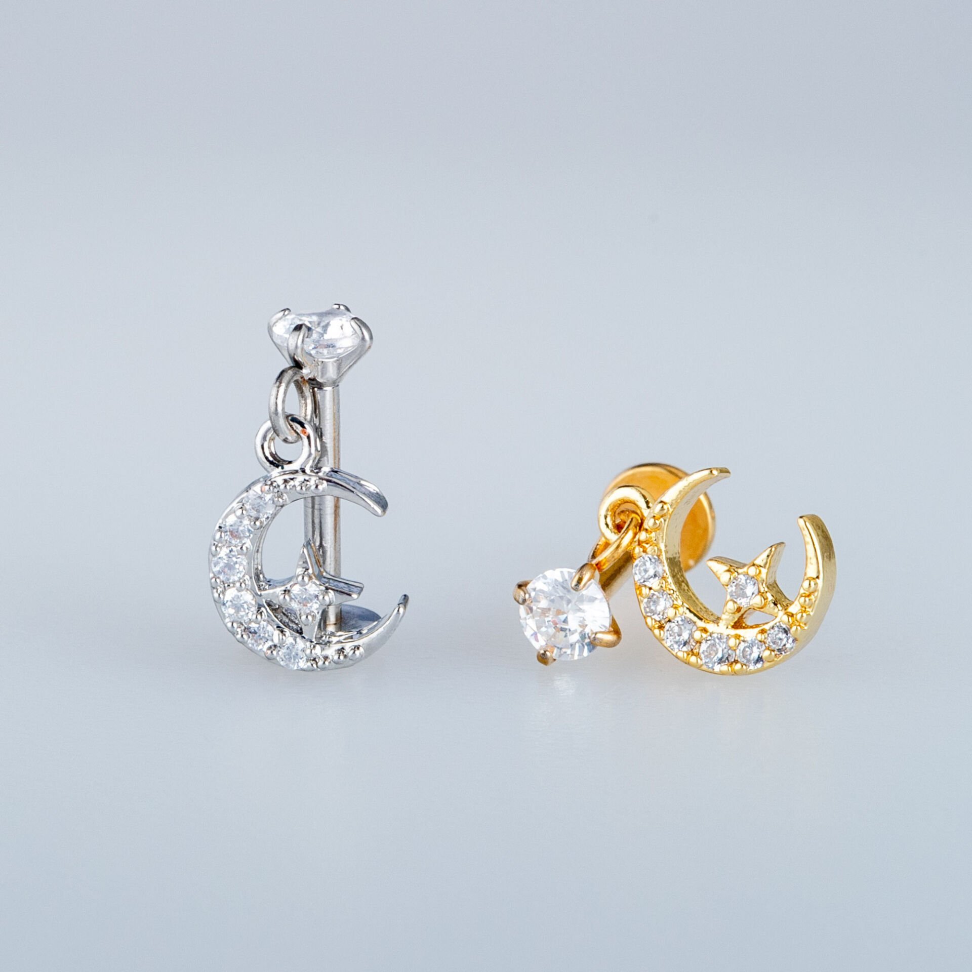 Piercing Tragus Helix Ay Yıldız