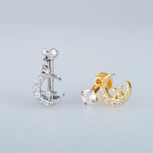 Piercing Tragus Helix Ay Yıldız