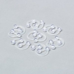 Piercing Septum Smiley Bioplast Boy: 1.2x8x3mm