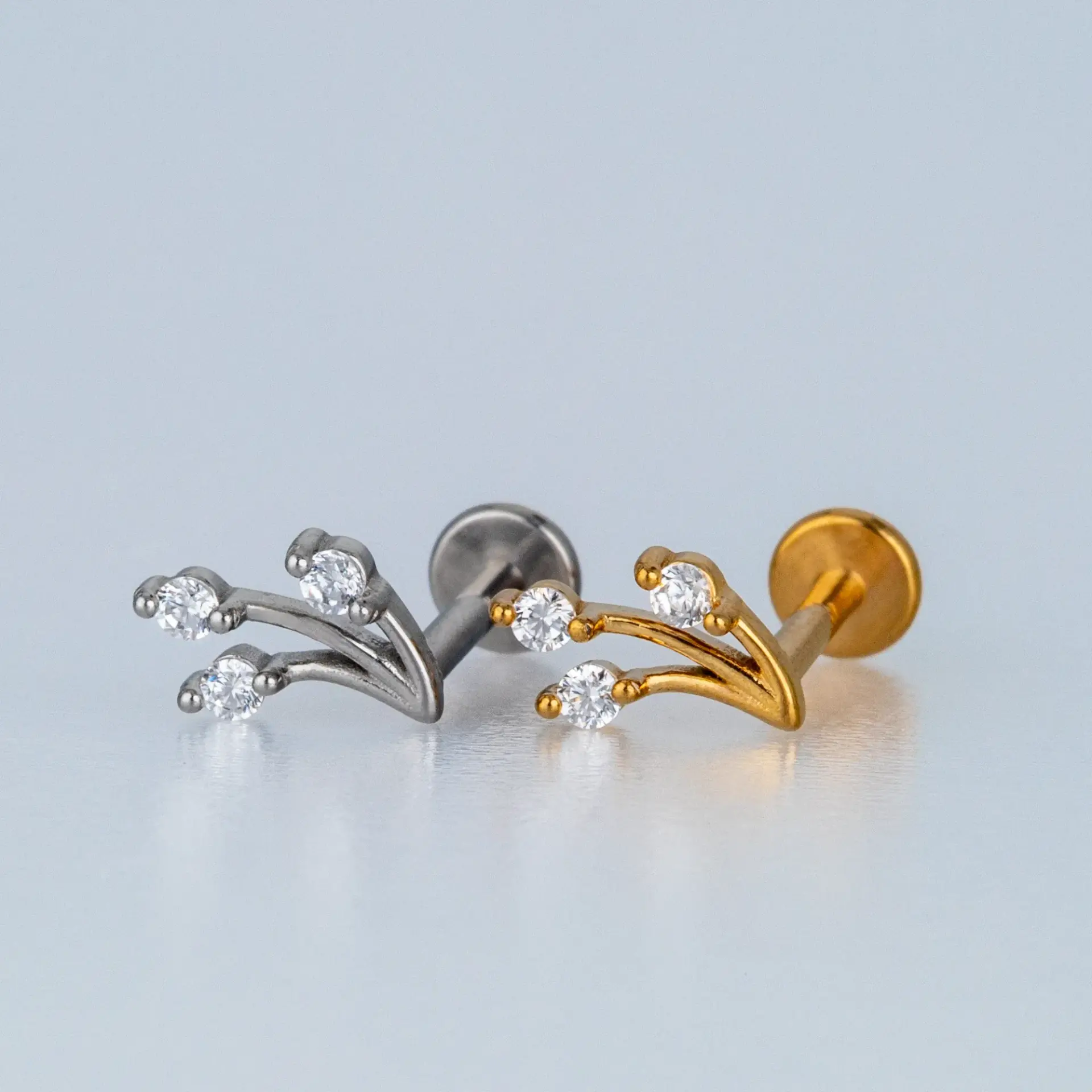 Toptan Piercing Çelik Tragus Çiçek