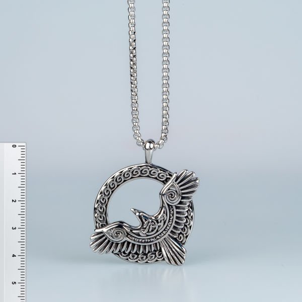 Steel Necklace Bird