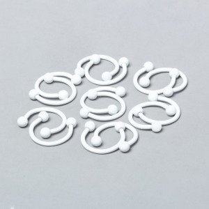 Toptan 316L Çelik Piercing Septum Smiley 3mm Top Boy: 1.2x10x3mm