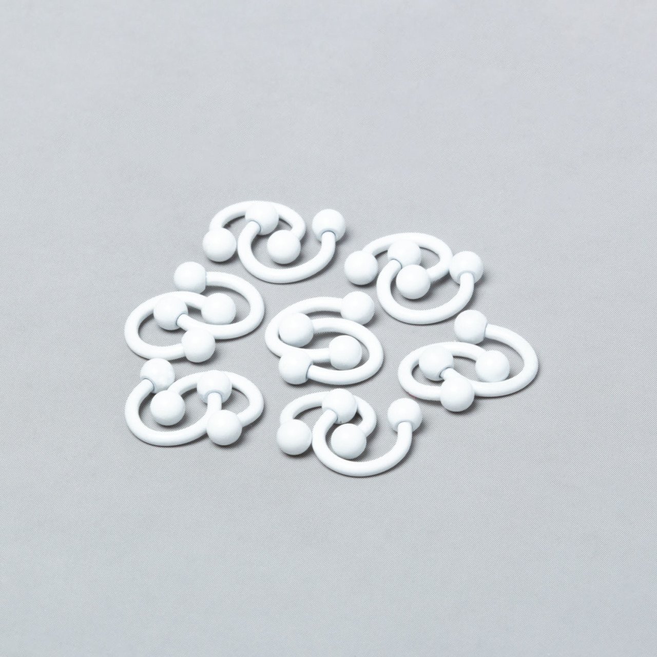 Toptan 316L Çelik Piercing Septum Smiley 3mm Top Boy: 1.2x6x3mm