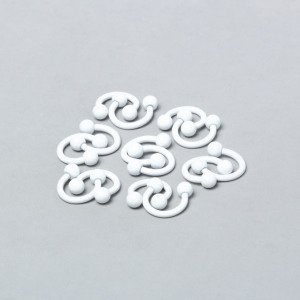 Toptan 316L Çelik Piercing Septum Smiley 3mm Top Boy: 1.2x6x3mm