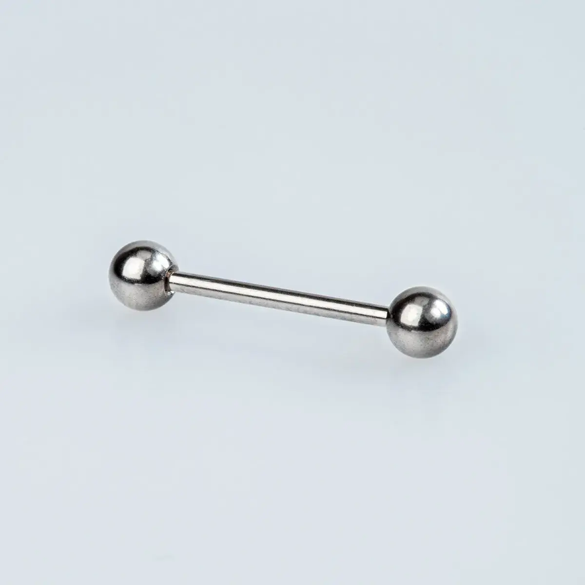 Piercing Titanyum Göğüs 1.2mm Bar İlk Delim Beyaz 10mm